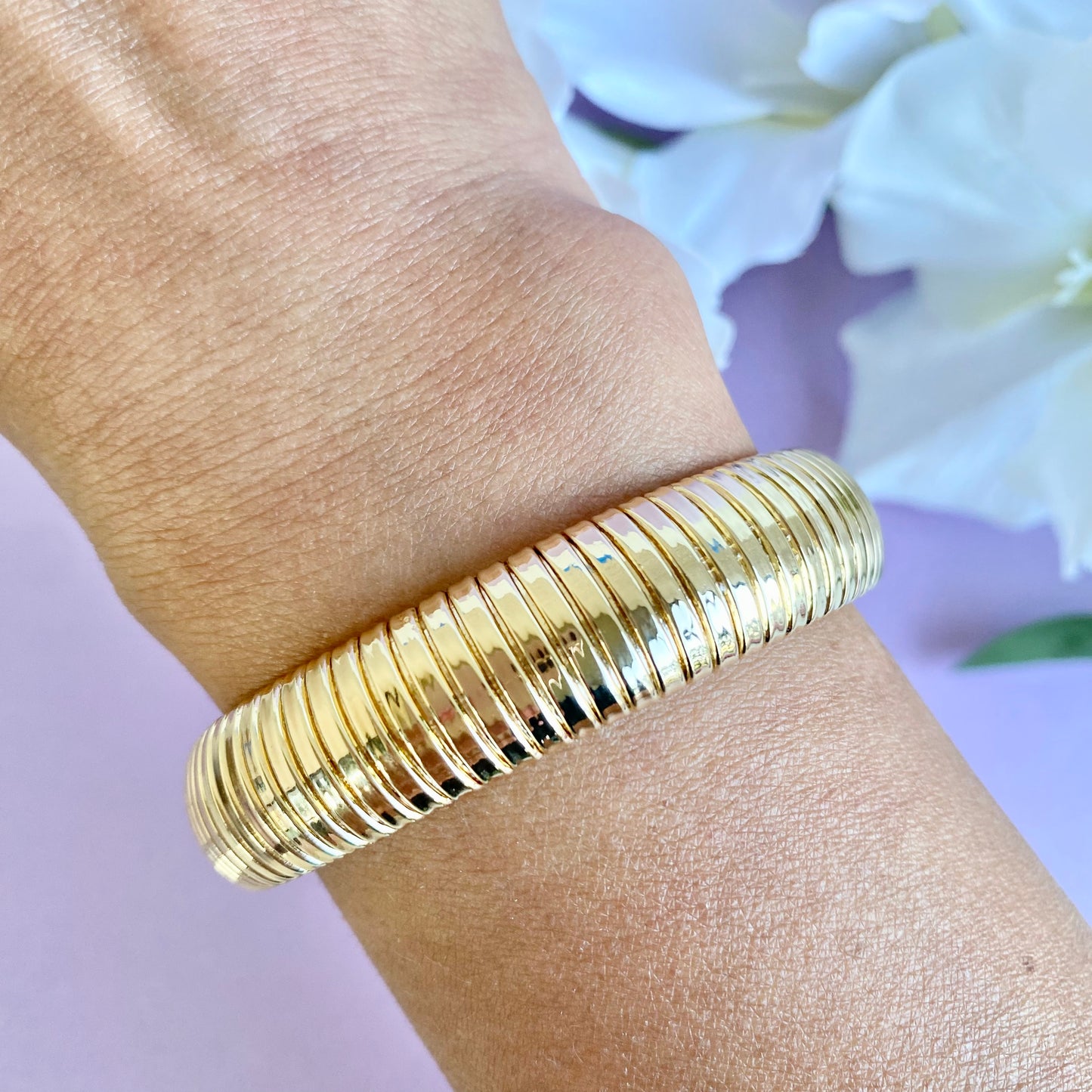 14mm Wide Coil Bangle