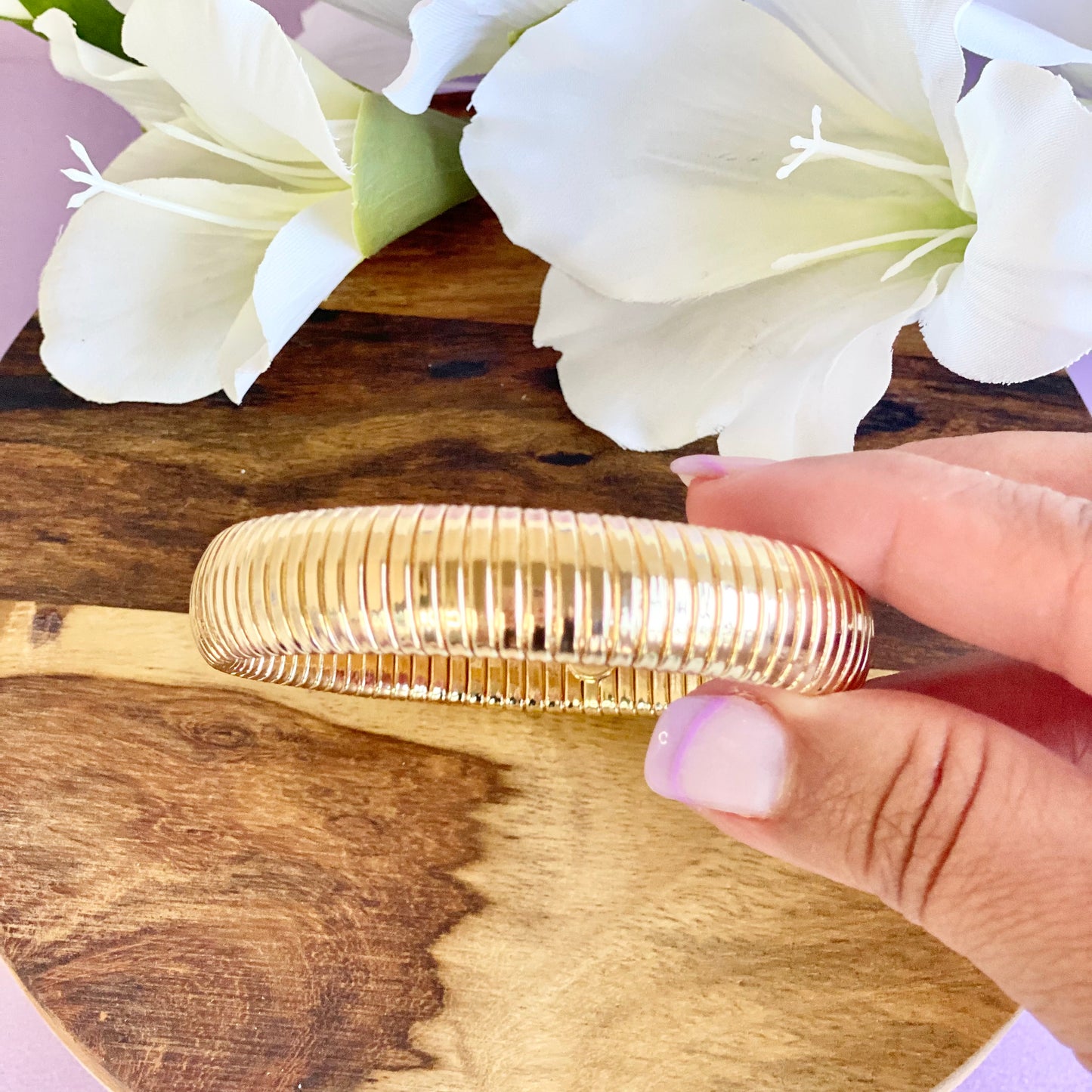 14mm Wide Coil Bangle